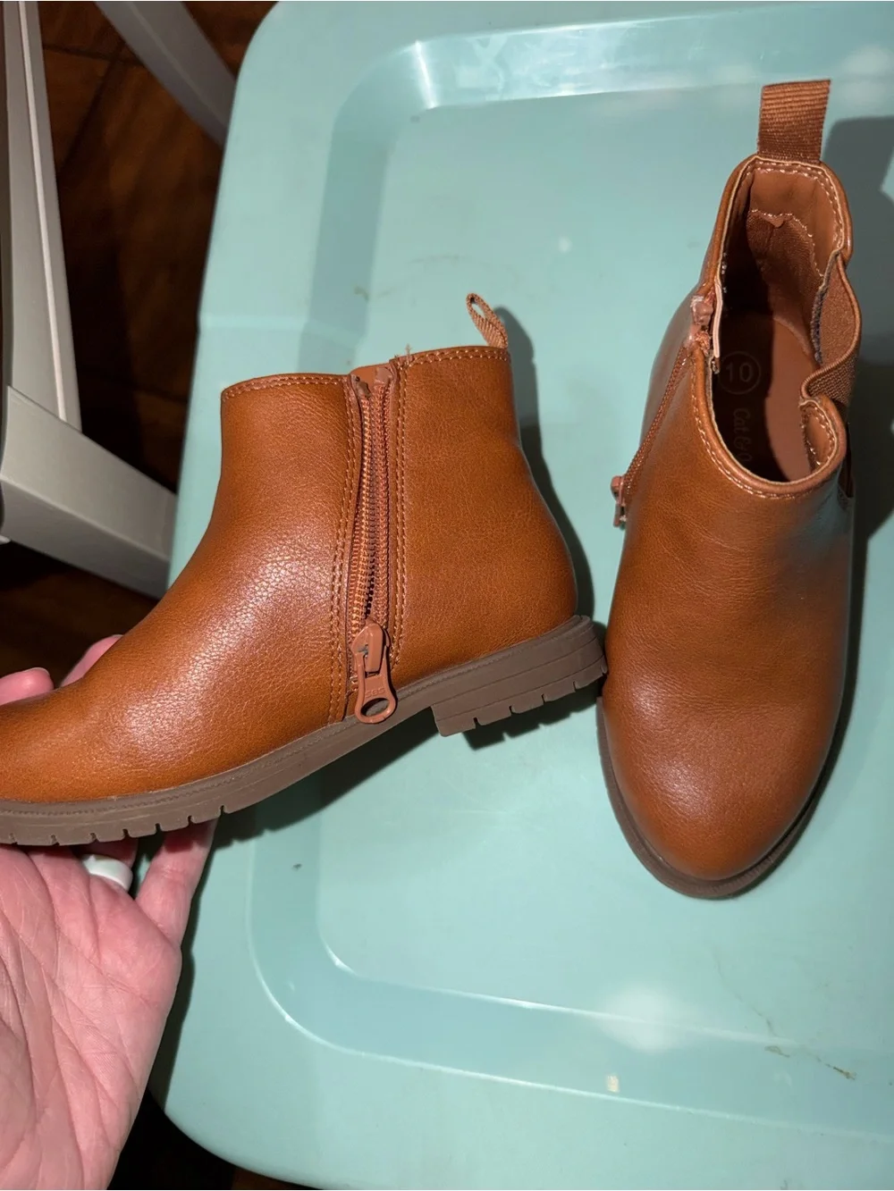 Cat & Jack | Brown Ankle Boots, size 10